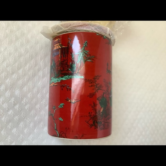 World market ceramic tea maker cup with lid and infuser Artesian red - Picture 9 of 9